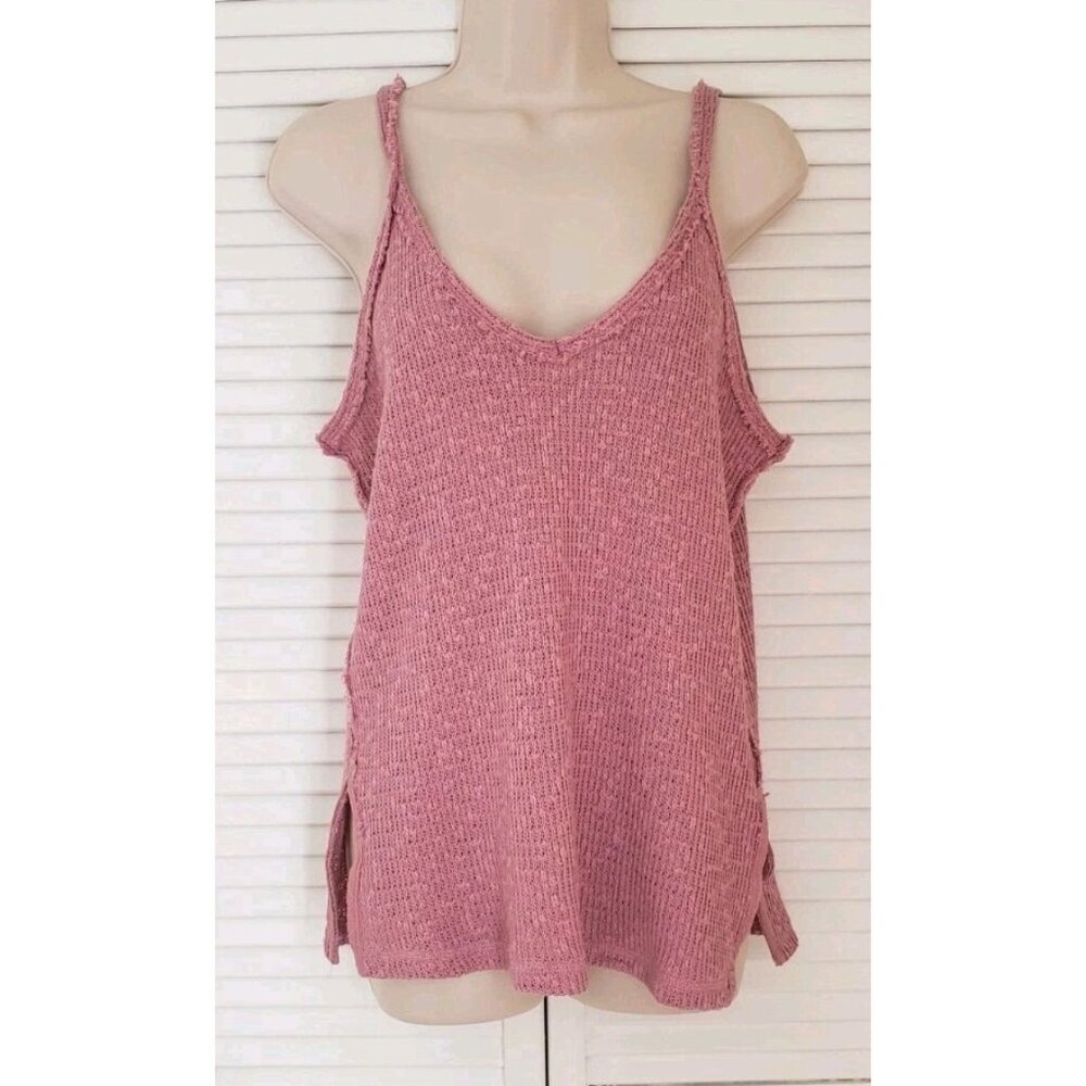 NEW WE THE FREE BY FREE PEOPLE DON'T GO TANK KNITTED LAVENDER MEDIUM